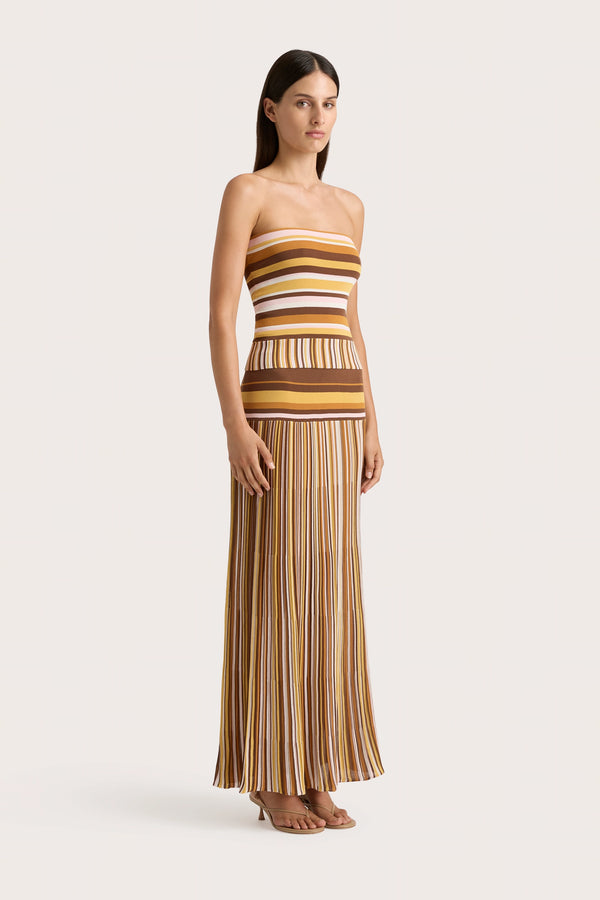 Faithfull The Brand Citara Strapless Top Cocoa - Final Sale