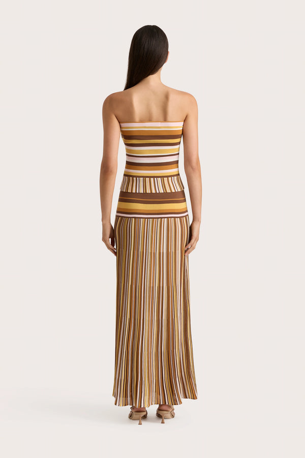 Faithfull The Brand Citara Strapless Top Cocoa - Final Sale