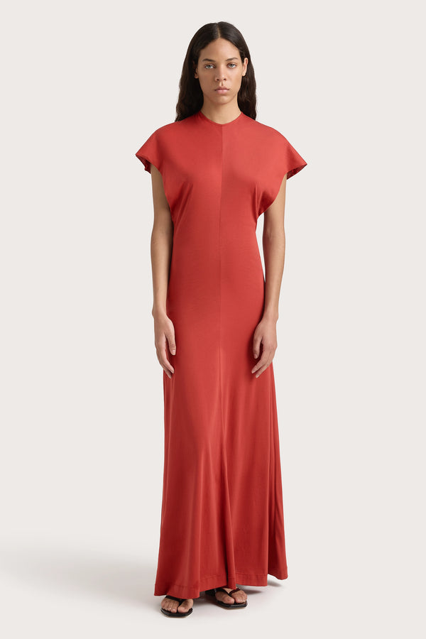 faithfull the brand Colmar Maxi Dress Garnet - Final Sale
