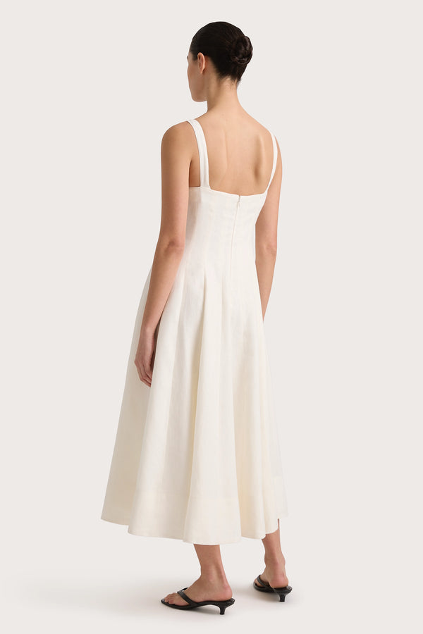 Faithfull The Brand Corbiere Dress White - Final Sale