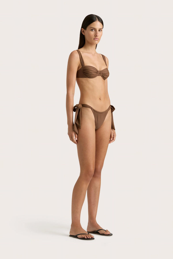 Faithfull The Brand Costa Bikini Bottom Cocoa - Final Sale
