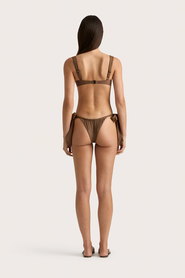 Faithfull The Brand Costa Bikini Bottom Cocoa - Final Sale