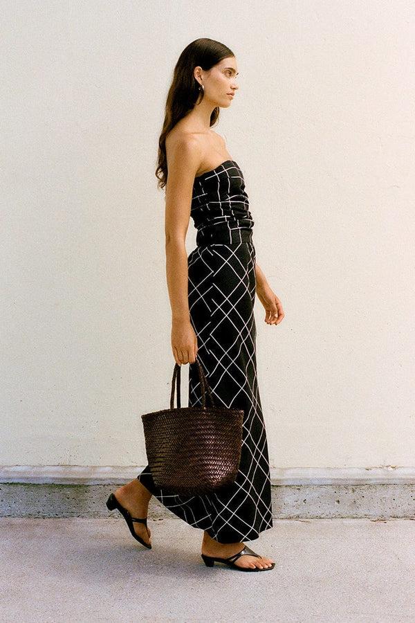 Faithfull The Brand Dalicenca Skirt Letizia Check Black - Final Sale