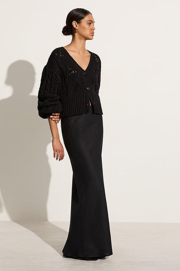 Faithfull The Brand Dayana Cardigan Black - Final Sale