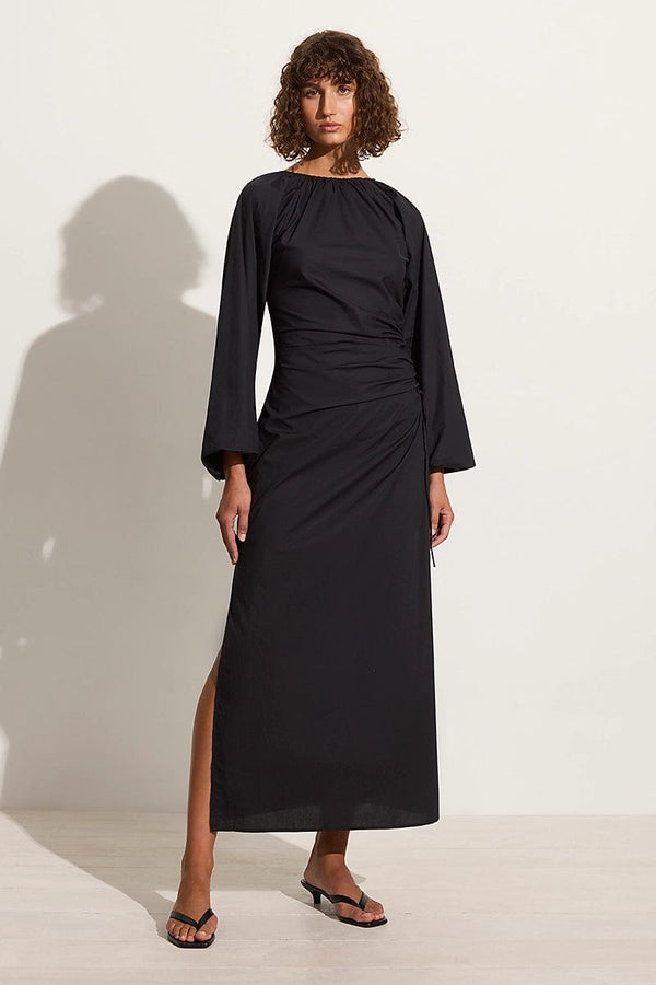Faithfull The Brand De Deus Midi Dress Black - Final Sale