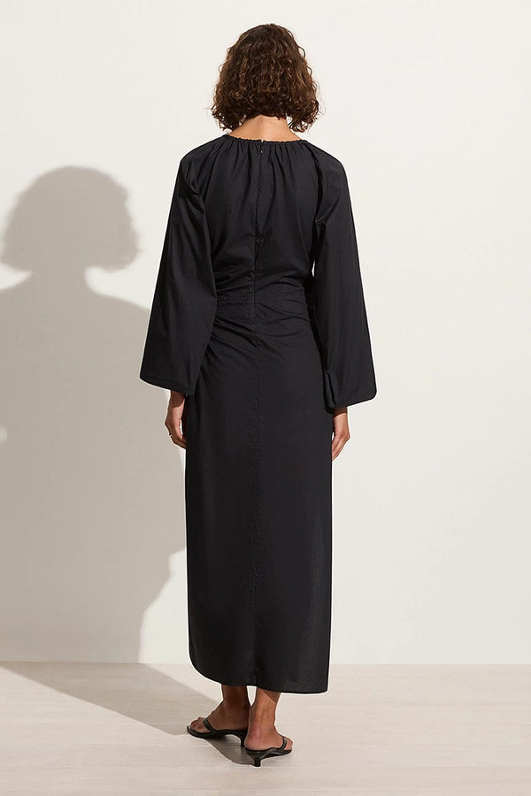 Faithfull The Brand De Deus Midi Dress Black - Final Sale