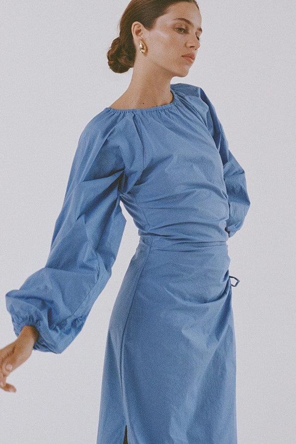 Faithfull The Brand De Deus Midi Dress Oceania - Final Sale