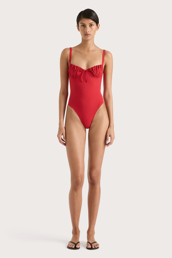 faithfull the brand Dinard One Piece Red - Final Sale