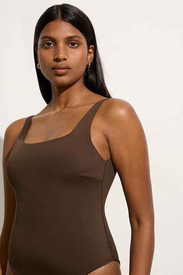 Faithfull The Brand Do Rei One Piece Coffee - Final Sale