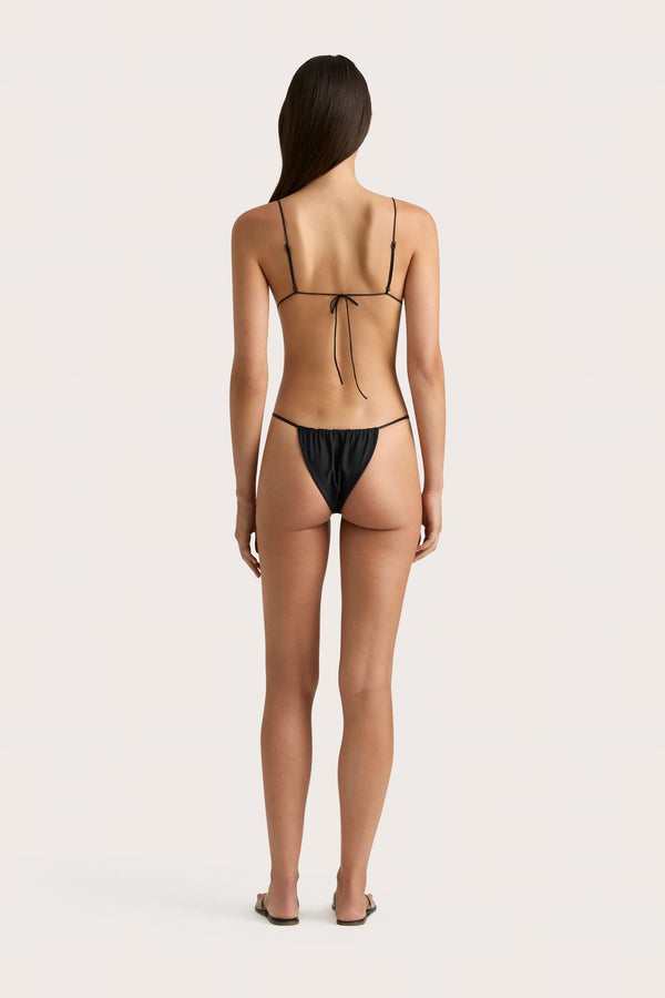 Faithfull The Brand Elea Bikini Bottom Black - Final Sale