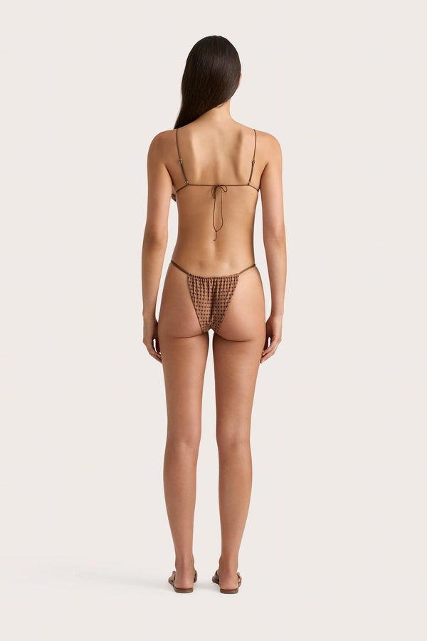 Faithfull The Brand Elea Bikini Bottom Oliander Cocoa - Final Sale