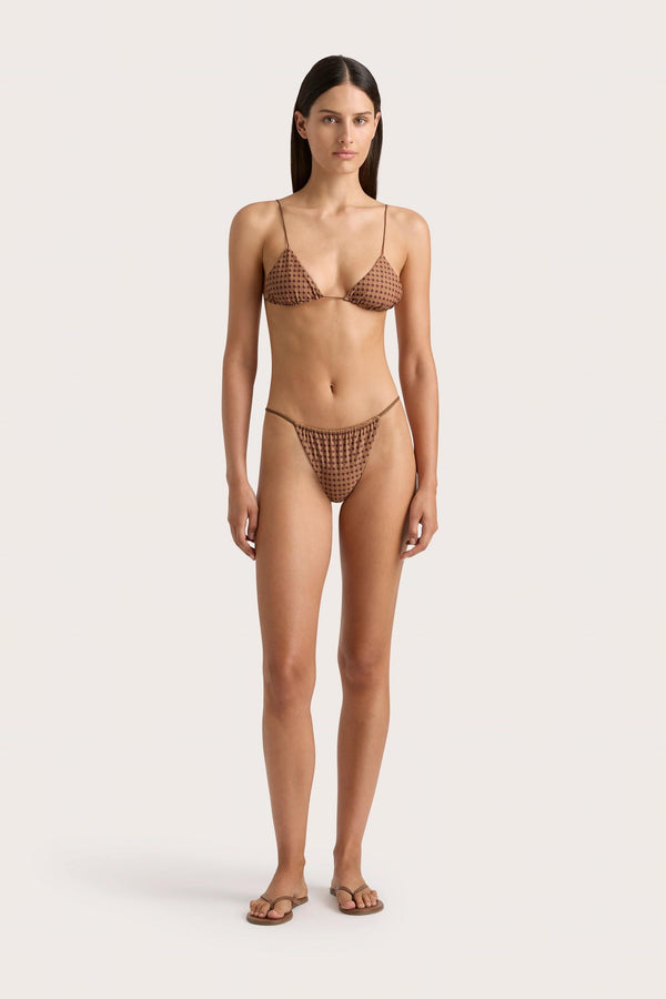 faithfull the brand Elea Bikini Bottom Oliander Cocoa - Final Sale