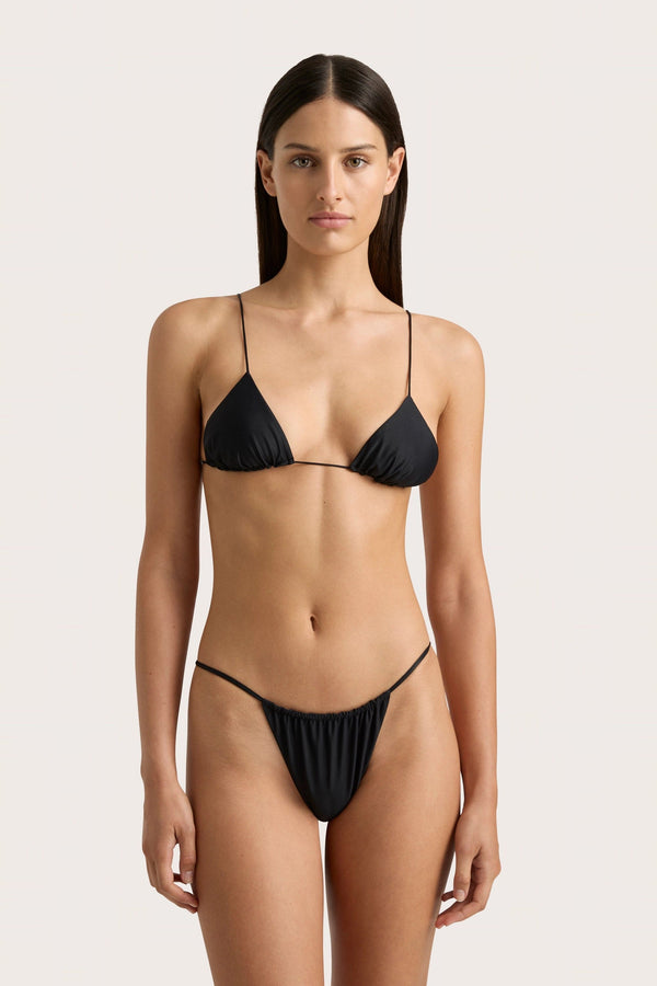 Faithfull The Brand Elea Bikini Top Black - Final Sale