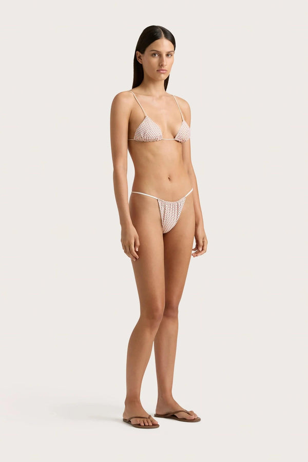 Faithfull The Brand Elea Bikini Top Oliander Blush - Final Sale