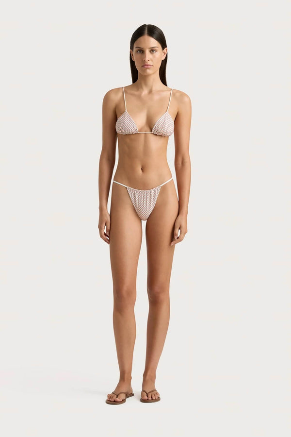 faithfull the brand Elea Bikini Top Oliander Blush - Final Sale
