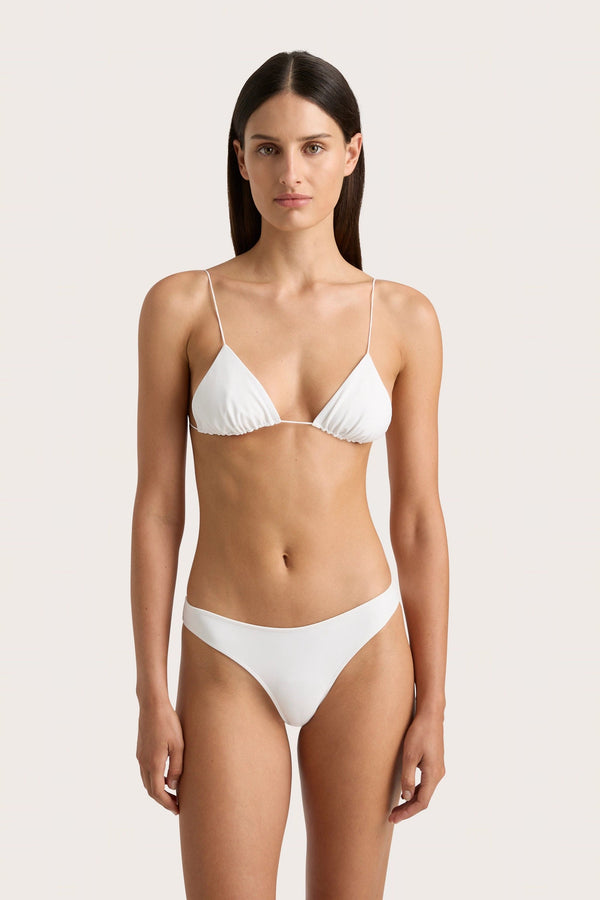 Faithfull The Brand Elea Bikini Top White - Final Sale