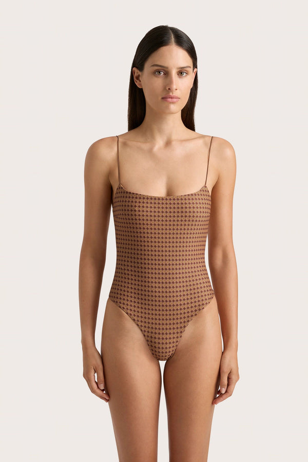 Faithfull The Brand Elea One Piece Oliander Cocoa - Final Sale