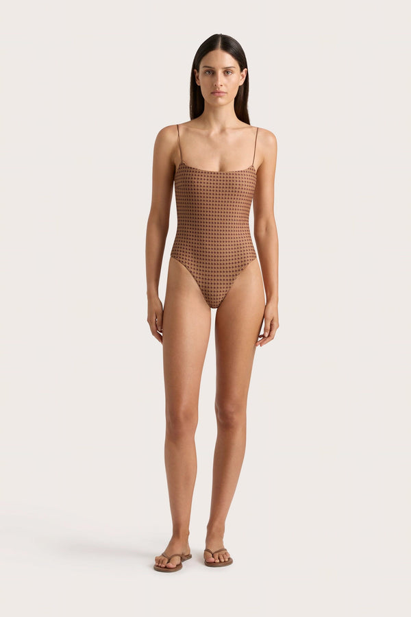 faithfull the brand Elea One Piece Oliander Cocoa - Final Sale