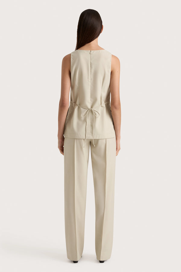 Faithfull The Brand Emilie Trouser Beige - Final Sale