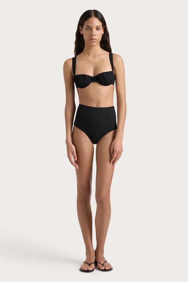 faithfull the brand Emily Bikini Top Black - Final Sale