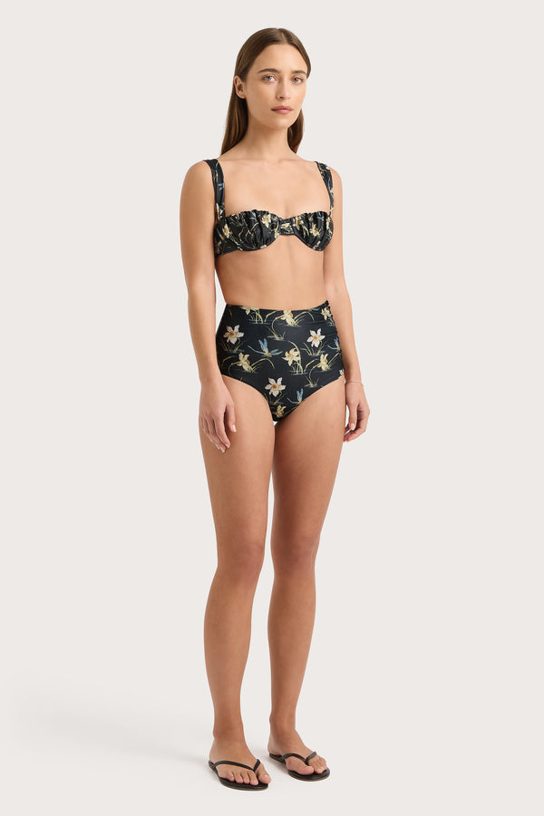 Faithfull The Brand Emily Bikini Top Daffodil Print