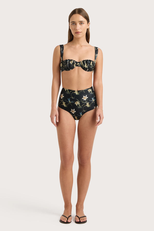 faithfull the brand Emily Bikini Top Daffodil Print