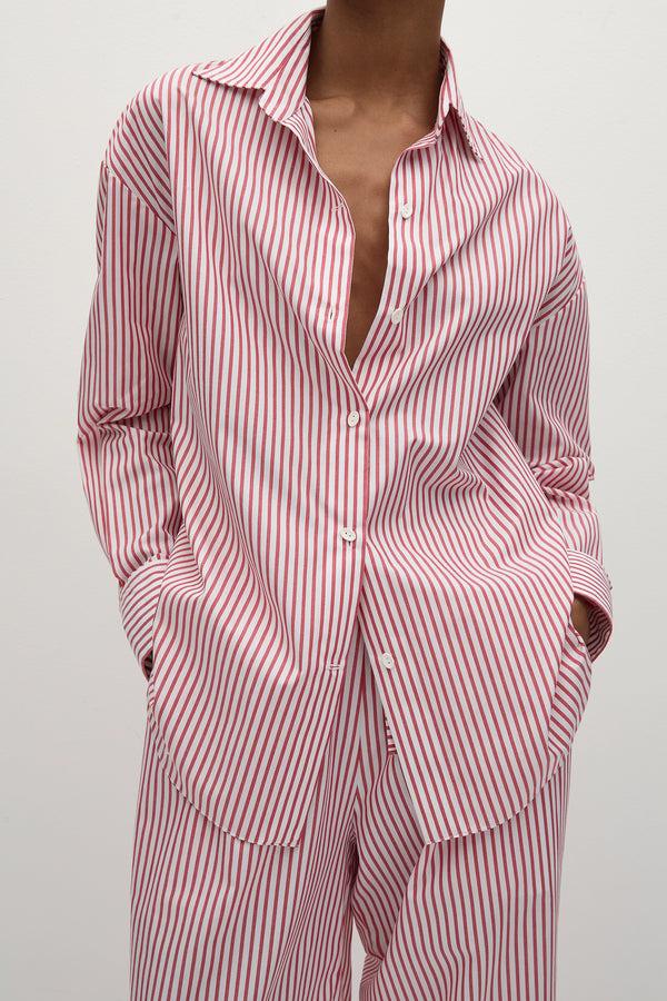 Faithfull The Brand En Vau Oversized Shirt Riviera Stripe