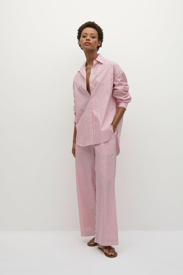 Faithfull The Brand En Vau Oversized Shirt Riviera Stripe