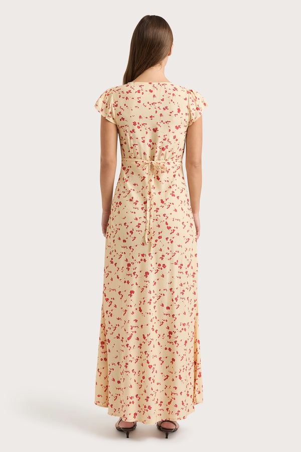 Faithfull The Brand Esson Midi Dress Blossom Yellow - Final Sale