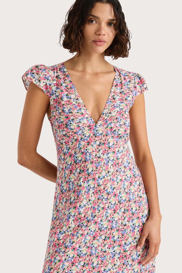 Faithfull The Brand Esson Midi Dress Valerie Floral Multi