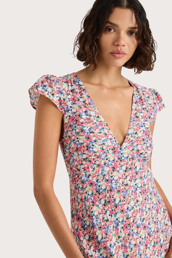 Faithfull The Brand Esson Midi Dress Valerie Floral Multi