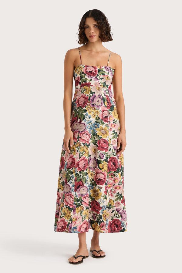 faithfull the brand Eugenie Midi Dress Colette Floral Multi
