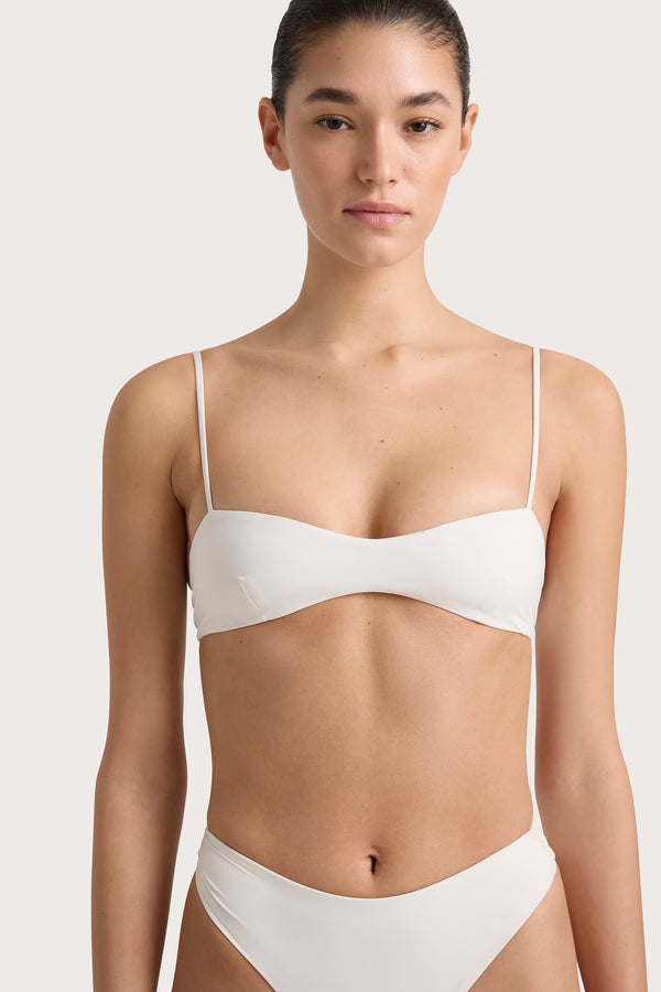 Faithfull The Brand Evora Bikini Top White - Final Sale