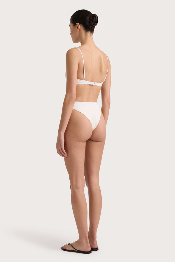 Faithfull The Brand Evora Bikini Top White - Final Sale