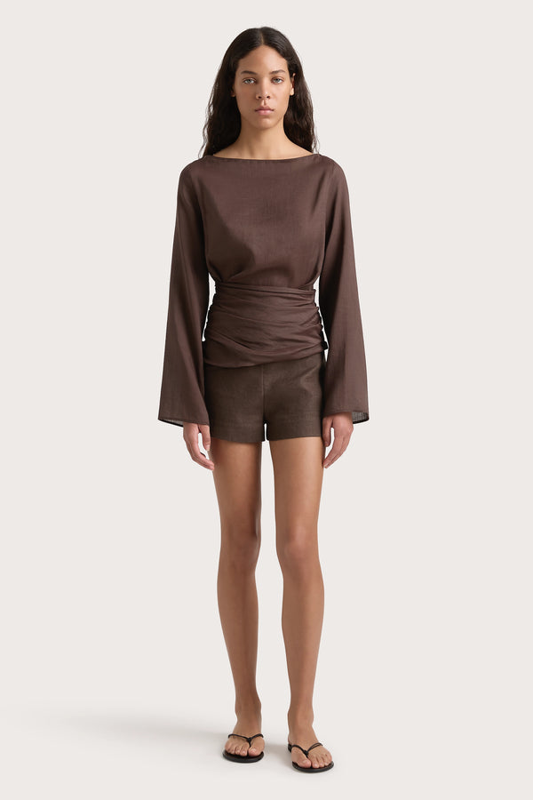 faithfull the brand Adelia Top Bistre - Final Sale