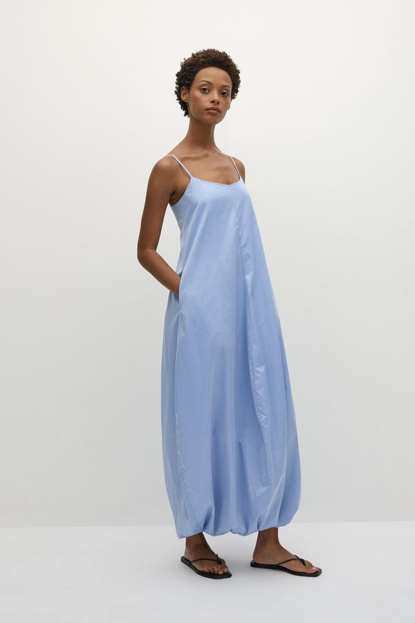 Faithfull The Brand Aniela Maxi Dress Soft Blue