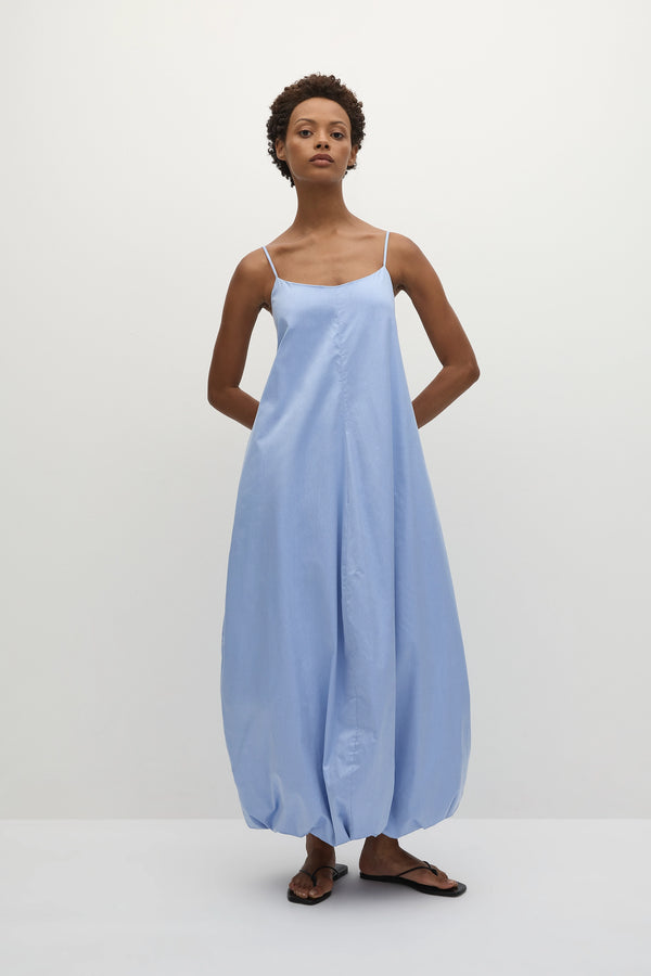 faithfull the brand Aniela Maxi Dress Soft Blue
