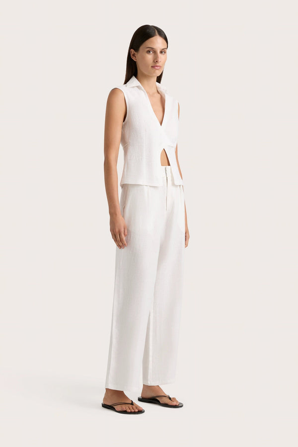 Faithfull The Brand Antibes Shirt White - Final Sale