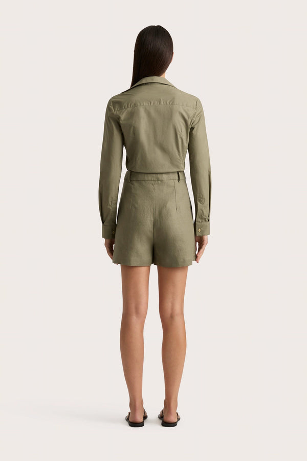 Faithfull The Brand Antibes Short Khaki - Final Sale