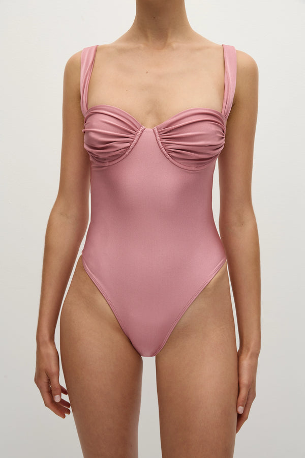 Faithfull The Brand Arlo One Piece Puce
