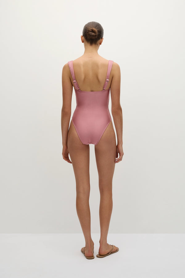 Faithfull The Brand Arlo One Piece Puce