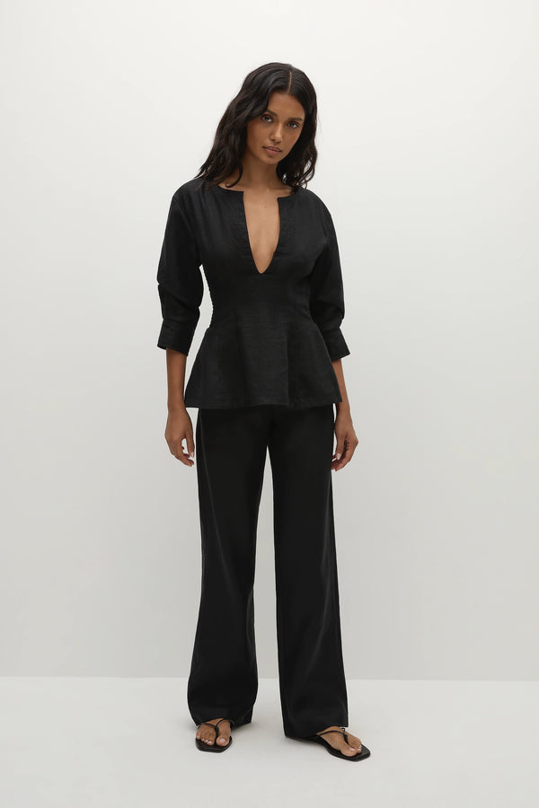 Faithfull The Brand Asha Top Black