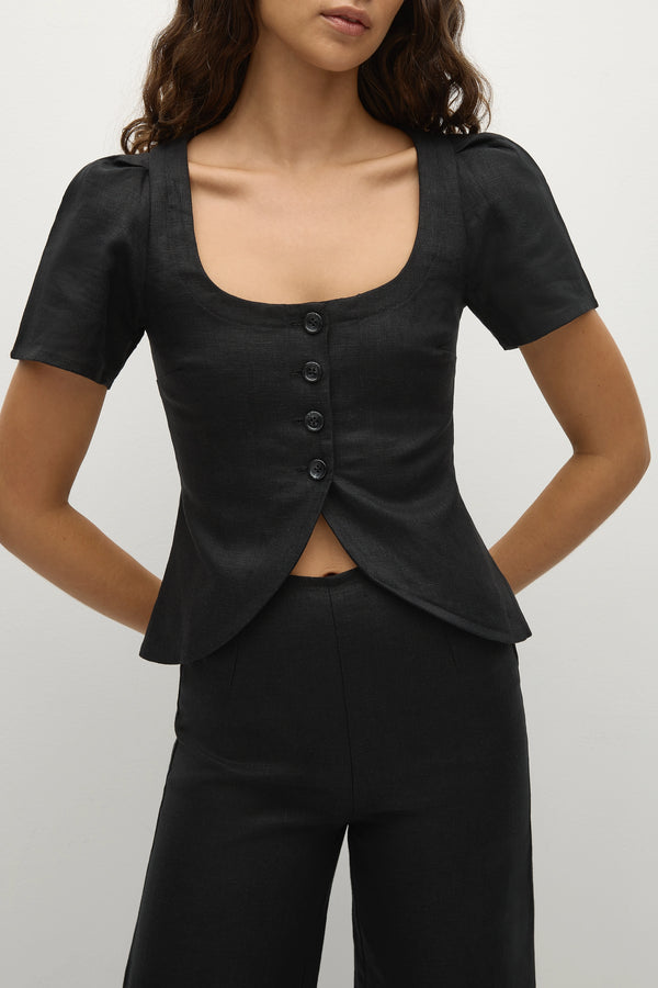Faithfull The Brand Audrey Vest Black