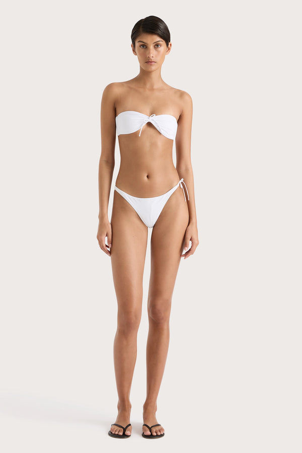 faithfull the brand Bandol Bikini Top White