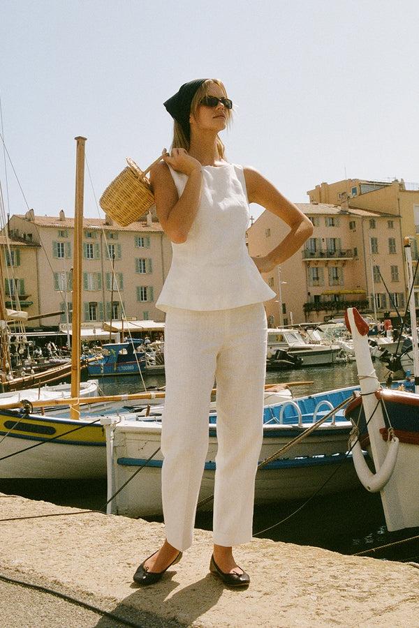 Faithfull The Brand Claudine Pant White