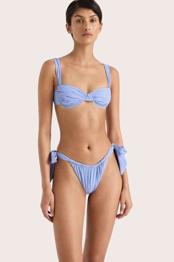 Faithfull The Brand Costa Bikini Bottoms Blue