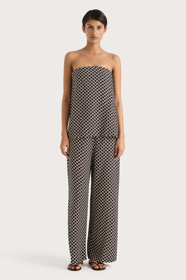 faithfull the brand Dalene Pant Espresso Geo