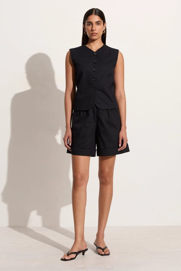 Faithfull The Brand Delfina Vest Black - Final Sale