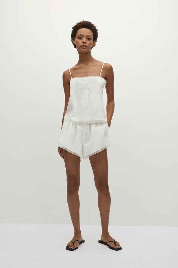 faithfull the brand Denise Top White