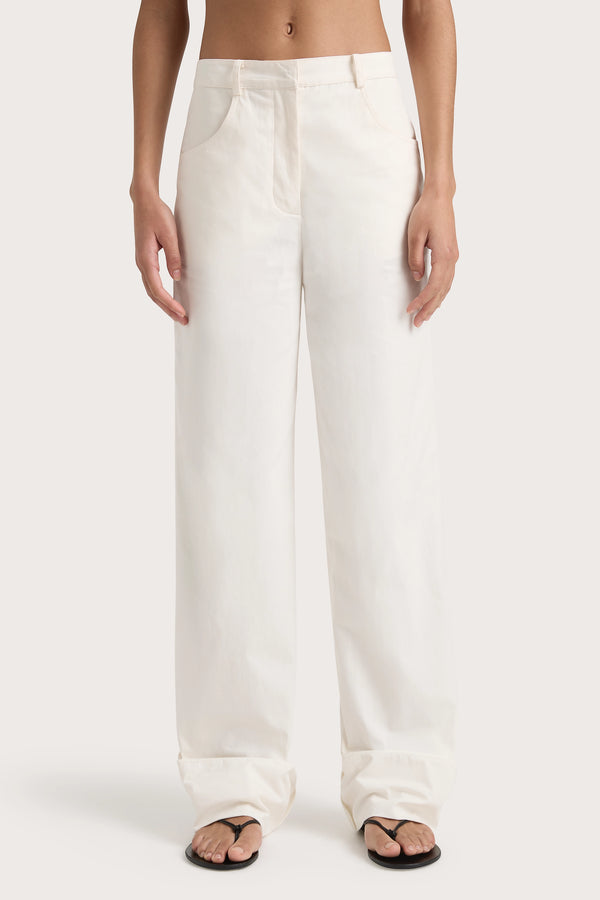 Faithfull The Brand Diso Pant White - Final Sale